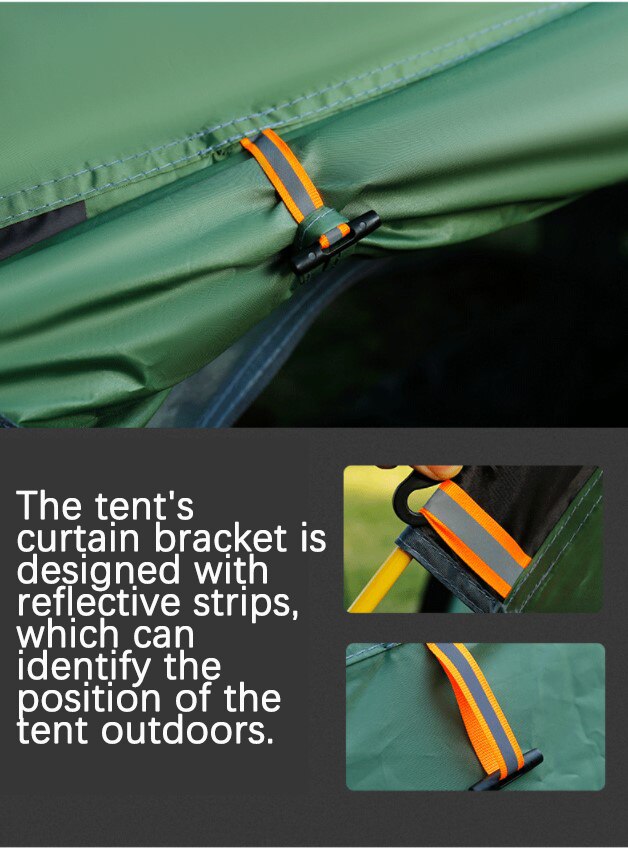 Cheap Goat Tents Automatic Outdoor Double Layer Hexagonal Tent Speed Opening 5 8 People Camping Rainproof Sunscreen Family Outing Equipment   